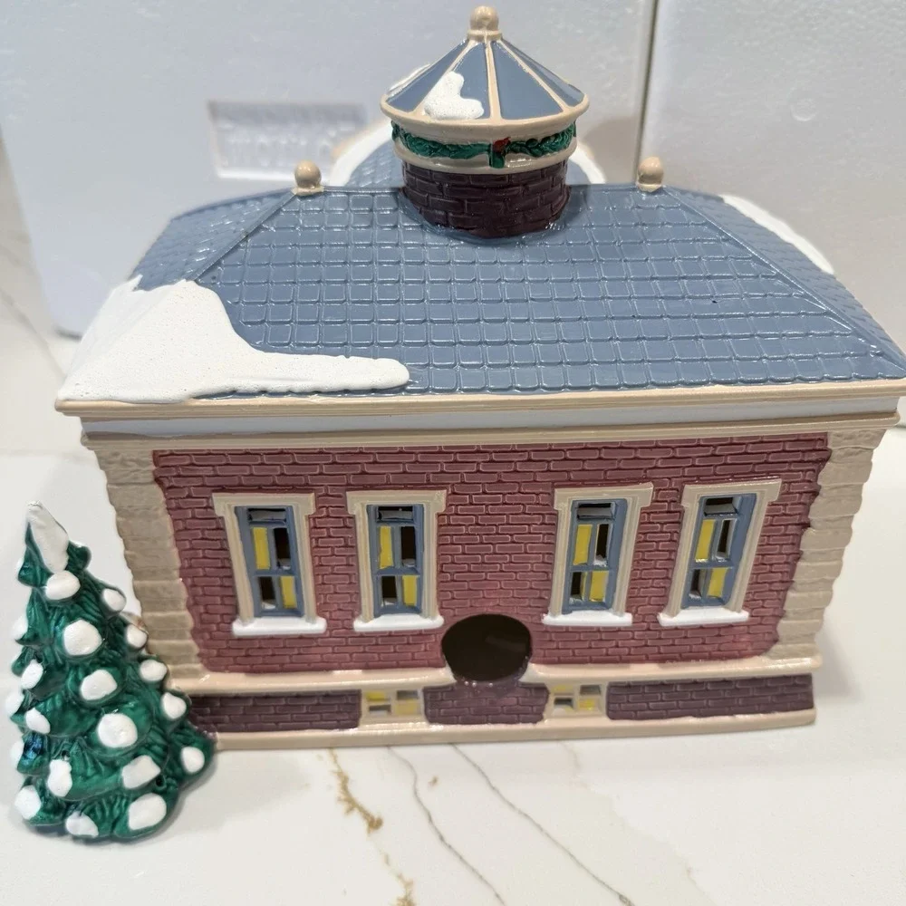 Dept 56 Village Public Library Original Snow Village Lighted 54437 Retired Boxed